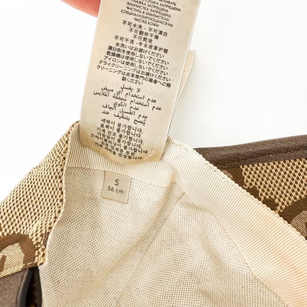 Gucci Supreme GG Jumbo Monogram Canvas Baseball Cap Designer Hat - Picture 9 of 9